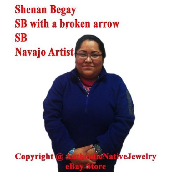 Large 12kt Gold Filled Handmade Kokopelli Certified Authentic Navajo .925 Sterling Silver Turquoise Native American Necklace 390590582539