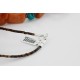 Certified Authentic Navajo .925 Sterling Silver Natural Carnelian Turquoise Jasper Native American Necklace 15800-32