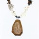 Large $220 Certified Authentic Navajo .925 Sterling Silver Natural Turquoise Tigers Eye Native American Necklace 750109-4