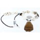 Large $220 Certified Authentic Navajo .925 Sterling Silver Natural Turquoise Tigers Eye Native American Necklace 750109-4