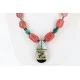 Inlaid Navajo .925 Sterling Silver Quartz Turquoise Native American Necklace 15810-41