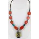 Inlaid Navajo .925 Sterling Silver Quartz Turquoise Native American Necklace 15810-41