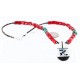 Large $270 Inlaid BirdCertified Authentic Navajo .925 Sterling Silver Coral Hematite Turquoise Native American Necklace 370999096148