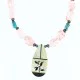 Inlaid Bird Navajo .925 Sterling Silver Quartz and Turquoise Native American Necklace 750108-5 Inlaid Bird Navajo .925 Sterling Silver Quartz and Turquoise Native American Necklace 750108-5