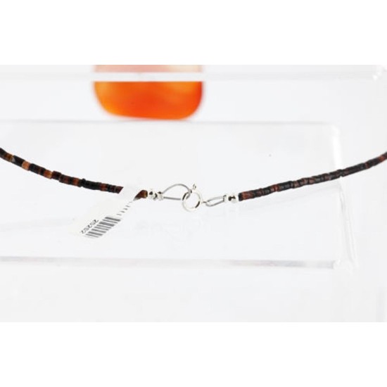 Large Certified Authentic Navajo .925 Sterling Silver Natural Turquoise and Carnelian Native American Necklace 390838855289