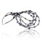 Large $400 Certified Authentic 5 Strand Navajo .925 Sterling Silver Turquoise and Lapis Native American Necklace 15735-1