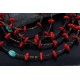 Large $450 Certified Authentic 5 Strand Navajo .925 Sterling Silver Turquoise and Coral Native American Necklace 370986867893