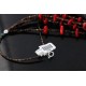 Large $450 Certified Authentic 5 Strand Navajo .925 Sterling Silver Turquoise and Coral Native American Necklace 370986867893