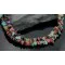 Large 2 Strand Navajo Native .925 Sterling Silver Multicolor Stones Native American Necklace 15315-26 Large 2 Strand Navajo Native .925 Sterling Silver Multicolor Stones Native American Necklace 15315-26