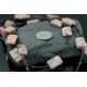 Large Certified Authentic 2 Strand Navajo Native .925 Sterling Silver Turquoise and Jasper Native American Necklace 15486-86
