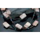 Large Certified Authentic 2 Strand Navajo Native .925 Sterling Silver Turquoise and Jasper Native American Necklace 15486-86