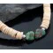 Large Navajo .925 Sterling Silver Graduated Spiny, Heishi, Turquoise Native American Necklace 7501006-90