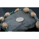 Large Certified Authentic Navajo Native .925 Sterling Silver Natural Boulder and Turquoise Native American Necklace 790103-67