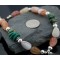 Large Certified Authentic Navajo Native .925 Sterling Silver Natural Turquoise Carnelian Native American Necklace 15353-51