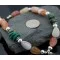 Large Navajo Native .925 Sterling Silver Natural Turquoise Carnelian Native American Necklace 15353-51