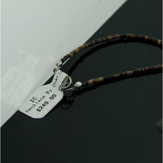 Certified Authentic Navajo .925 Sterling Silver Native American Necklace 390572898619