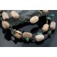 Large Certified Authentic 2 Strand Navajo .925 Sterling Silver Boulder and Turquoise Native American Necklace 370826915755