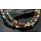 Large 2 Strand Navajo .925 Sterling Silver Multicolor Native American Necklace 370803468962