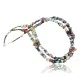 Large 2 Strand Navajo .925 Sterling Silver Multicolor Natural Stone Native American Necklace 15501-125 Large 2 Strand Navajo .925 Sterling Silver Multicolor Natural Stone Native American Necklace 15501-125
