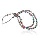 Large Certified Authentic 2 Strand Navajo .925 Sterling Silver Multicolor Natural Stone Native American Necklace 370908016846