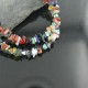 Large Certified Authentic 2 Strand Navajo .925 Sterling Silver Multicolor Natural Stone Native American Necklace 370909194651