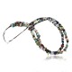Large Certified Authentic 2 Strand Navajo .925 Sterling Silver Multicolor Natural Stone Native American Necklace 370910490662