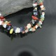 Large Certified Authentic 2 Strand Navajo .925 Sterling Silver Multicolor Natural Stone Native American Necklace 370910490662