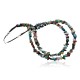 Large Certified Authentic 2 Strand Navajo .925 Sterling Silver Multicolor Natural Stone Native American Necklace 390642624449