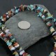 Large Certified Authentic 2 Strand Navajo .925 Sterling Silver Multicolor Natural Stone Native American Necklace 390672450223 Large Certified Authentic 2 Strand Navajo .925 Sterling Silver Multicolor Natural Stone Native American Necklace 390672450223