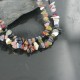 Large Certified Authentic 2 Strand Navajo .925 Sterling Silver Multicolor Natural Stone Native American Necklace 390681843275