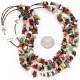 Large Certified Authentic 2 Strand Navajo .925 Sterling Silver Multicolor Stones Native American Necklace 15862-3 Large Certified Authentic 2 Strand Navajo .925 Sterling Silver Multicolor Stones Native American Necklace 15862-3
