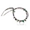 Large Certified Authentic 2 Strand Navajo .925 Sterling Silver Natural Turquoise Amethyst Native American Necklace 370833362072