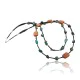 Large 2 Strand Navajo .925 Sterling Silver Natural Turquoise and Carnelian Native American Necklace 15297-1 Large 2 Strand Navajo .925 Sterling Silver Natural Turquoise and Carnelian Native American Necklace 15297-1