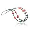 Large 2 Strand Navajo .925 Sterling Silver Natural Turquoise and Coral Native American Necklace 370845726682