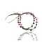 Large Certified Authentic 2 Strand Navajo .925 Sterling Silver Natural Turquoise and GoldStone Native American Necklace 15649-16