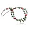 Large Certified Authentic 2 Strand Navajo .925 Sterling Silver Natural Turquoise Coral 4913 Native American Necklace 370832548894