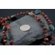 Large Certified Authentic 2 Strand Navajo .925 Sterling Silver Natural Turquoise GoldStone Native American Necklace 370841385101