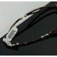 Large Certified Authentic 2 Strand Navajo .925 Sterling Silver Natural Turquoise GoldStone Native American Necklace 370841385101