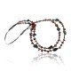 Large Certified Authentic 2 Strand Navajo .925 Sterling Silver Natural Turquoise GoldStone Native American Necklace 370841385101