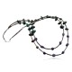 Large Certified Authentic 2 Strand Navajo .925 Sterling Silver Turquoise and Amethyst Native American Necklace 390613417504