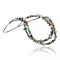 Large 2 Strand Navajo Native .925 Sterling Silver Multicolor Natural Stone Native American Necklace 15501-7
