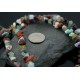 Large Certified Authentic 2 Strand Navajo Native .925 Sterling Silver Multicolor Natural Stone Native American Necklace 370845092673