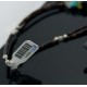 Large Certified Authentic 2 Strand Navajo Native .925 Sterling Silver Multicolor Natural Stone Native American Necklace 370845092673