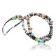 Large Certified Authentic 2 Strand Navajo Native .925 Sterling Silver Multicolor Natural Stone Native American Necklace 370845092673