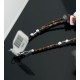 Large Certified Authentic 2 Strand Navajo Native .925 Sterling Silver Multicolor Natural Stone Native American Necklace 390607593964