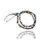 Large Certified Authentic 2 Strand Navajo Native .925 Sterling Silver Multicolor Natural Stone Native American Necklace 390608006843