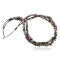 Large 2 Strand Navajo Native .925 Sterling Silver Multicolor Stones Native American Necklace 15315-26 Large 2 Strand Navajo Native .925 Sterling Silver Multicolor Stones Native American Necklace 15315-26