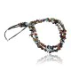 Large 2 Strand Navajo Native .925 Sterling Silver Multicolor Stones Native American Necklace 15501-123