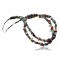 Large Certified Authentic 2 Strand Navajo Native .925 Sterling Silver Multicolor Stones Native American Necklace 15501-22