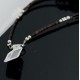 Large Certified Authentic 2 Strand Navajo Native .925 Sterling Silver Multicolor Stones Native American Necklace 15501-22